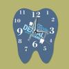 qiuqiu Wall Clock Dental Words Tooth Shaped Wall Clock Professional Dentist Wall Watch Decorative Clinic Dental Ornament Orthodontics Surgeon Gift Favorite Material Fine Finish view 3