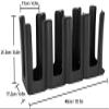 4 Compartment Cup Holder, Coffee Milk Tea Cup Storage Rack Stand, Paper Cup Holder Organizer for Bar Milk Tea Shop Counter view 2