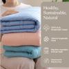 Baloo Weighted Blanket for Kids and Adults (Aqua - 9lbs 40"x60" - Mini Size) | Cooling & 100% Cotton Material | Machine Washable & Dryer Safe | with Glass Microbead Fill view 2