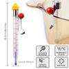 2 Pcs Thermometer Candy Deep Fry Oil Frying Syrup Jam Jelly Sugar Candy Making Food Cooking Stainless Steel Kitchen Thermometer with Pot Clip & Hanging Hole view 3