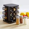 qiuqiu Spice Display Rack, Rotating Herb & Spice Set with 12 Spice Jars, Kitchen Storage Organizer Space Saving for Seasoning Dried Herbs view 3