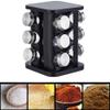 qiuqiu Spice Display Rack, Rotating Herb & Spice Set with 12 Spice Jars, Kitchen Storage Organizer Space Saving for Seasoning Dried Herbs view 4