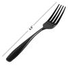 Wekioger 12 Pieces Small Fork Set, Black Stainless Steel Dessert Forks view 2