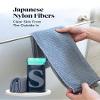 SUTERA - Exfoliating Shower Towel, Premium Japanese Scrub Wash Cloth, Deep Cleanse for Body Face, Microabrasion Duo Fibers Durable Quick Drying, Asian Spa Skin Care Bath Washclose, Extra Long Design view 2