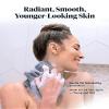 SUTERA - Exfoliating Shower Towel, Premium Japanese Scrub Wash Cloth, Deep Cleanse for Body Face, Microabrasion Duo Fibers Durable Quick Drying, Asian Spa Skin Care Bath Washclose, Extra Long Design view 3