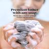 SUTERA - Exfoliating Shower Towel, Premium Japanese Scrub Wash Cloth, Deep Cleanse for Body Face, Microabrasion Duo Fibers Durable Quick Drying, Asian Spa Skin Care Bath Washclose, Extra Long Design view 4