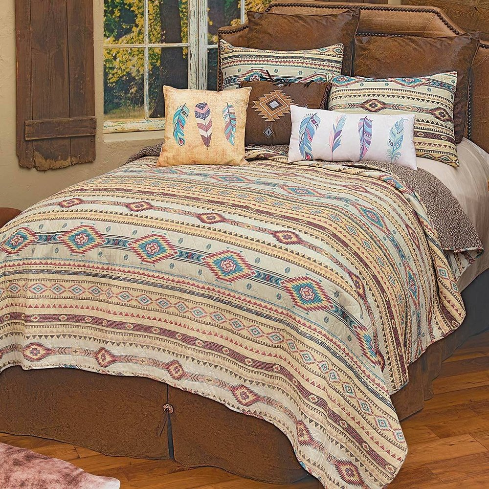 BLACK FOREST DECOR Southwest Vista Quilt Bed Set - King