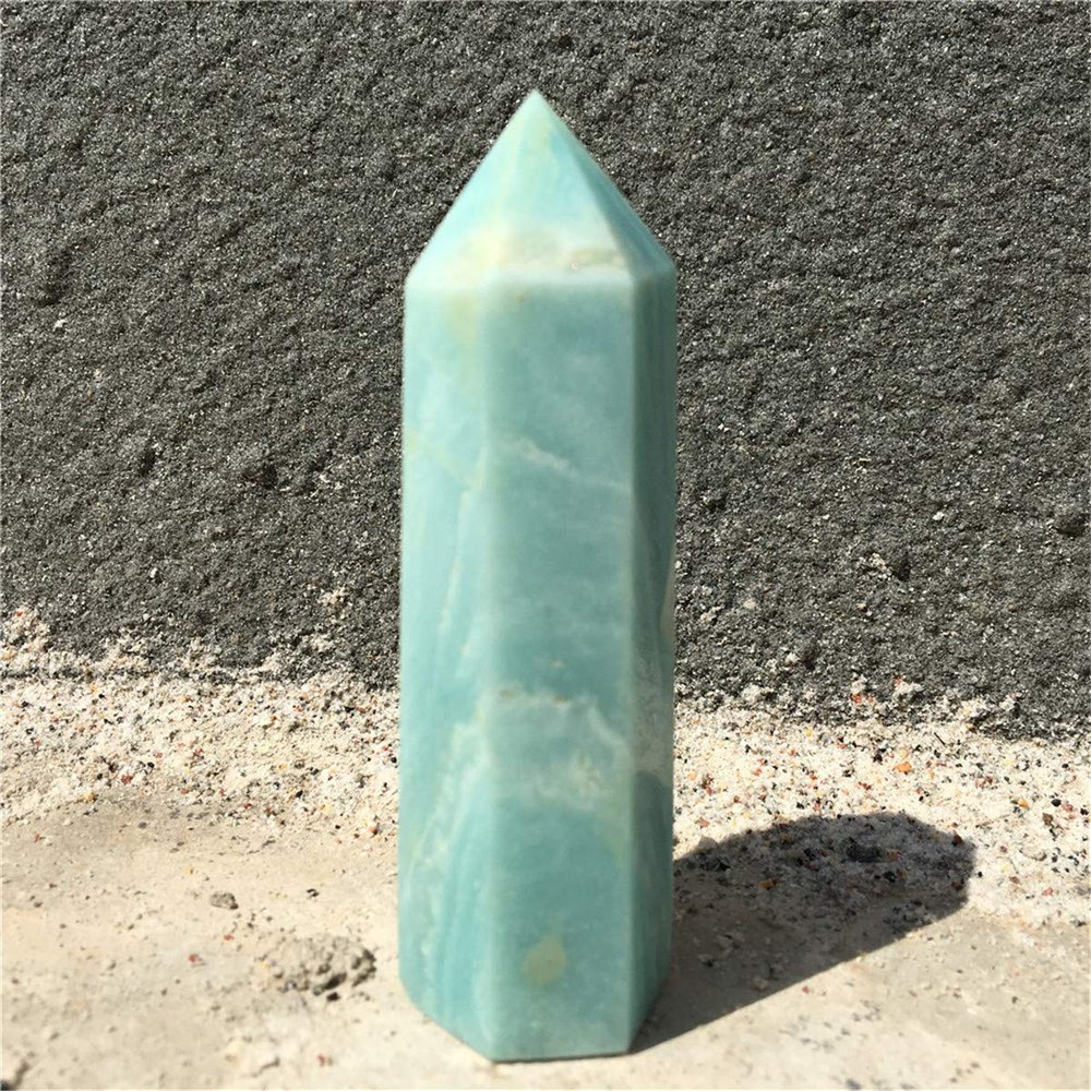 Anlingem Natural Chalcopyrite Quartz Obelisk Quartz Crystal Wand Point Tower Gem Healing AL-C