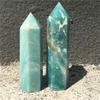 Anlingem Natural Chalcopyrite Quartz Obelisk Quartz Crystal Wand Point Tower Gem Healing AL-C view 4
