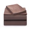 100% Cotton 4 PCS Top Split Cal-King Bed Sheets Set 800 Thread Count Adjustable Bedding Set Cotton Yarns Fits Mattress Upto 16''Deep Pocket Top Split Cal-King/Brown Bed Sheet Set view 2