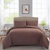 100% Cotton 4 PCS Top Split Cal-King Bed Sheets Set 800 Thread Count Adjustable Bedding Set Cotton Yarns Fits Mattress Upto 16''Deep Pocket Top Split Cal-King/Brown Bed Sheet Set view 3