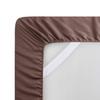 100% Cotton 4 PCS Top Split Cal-King Bed Sheets Set 800 Thread Count Adjustable Bedding Set Cotton Yarns Fits Mattress Upto 16''Deep Pocket Top Split Cal-King/Brown Bed Sheet Set view 4