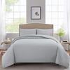 100% Cotton 4 PCS Top Split Cal-King Bed Sheets Set 800 Thread Count Adjustable Bedding Set Cotton Yarns Fits Mattress Upto 16''Deep Pocket Top Split Cal-King/Light Grey Bed Sheet Set view 3