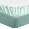 100% Cotton 4 PCS Top Split Queen Bed Sheets Set 800 Thread Count Adjustable Bedding Set Cotton Yarns Fits Mattress Upto 16''Deep Pocket Top Split Queen/Light Blue Bed Sheet Set view 4