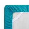 100% Cotton 4 PCS Top Split King Bed Sheets Set 800 Thread Count Adjustable Bedding Set Cotton Yarns Fits Mattress Upto 16''Deep Pocket Top Split King/Teal Bed Sheet Set view 4