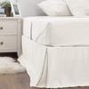8 Pcs Ivory Oversized King Size Bedding Set, Silky Complete Set Includes 1 Pinch Pleat Comforter, 2 Pillow Shams, Flat Sheet, Fitted Sheet, Bed Skirt, 2 Pillowcases Fit Mattress Upto 18'' Deep view 4