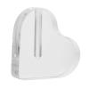 Cabilock Clear Glass Vase Glass Heart Shape Decorative Clear Plant Pot for Home Office Wedding Party Centerpiece Table Decoration view 2