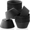 Patelai 20 Pieces Wax Melt Warmer Liners Reusable Silicone Leakproof Wax Liner Candle Tray Liner for Christmas, Candle Warmer(Black) view 1