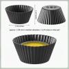 Patelai 20 Pieces Wax Melt Warmer Liners Reusable Silicone Leakproof Wax Liner Candle Tray Liner for Christmas, Candle Warmer(Black) view 2