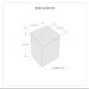 SIMPLIHOME Fredrik Boho Square Pouf in Cream Woven Genuine Leather for the Living Room, Bedroom and Kids Room view 3