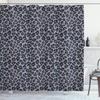 Ambesonne Animal Print Shower Curtain, Leopard Skin Wildlife Safari Design Creative Contemporary Art, Cloth Fabric Bathroom Decor Set with Hooks, 69" W x 84" L, Purpleblue view 1