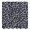 Ambesonne Animal Print Shower Curtain, Leopard Skin Wildlife Safari Design Creative Contemporary Art, Cloth Fabric Bathroom Decor Set with Hooks, 69" W x 84" L, Purpleblue view 2
