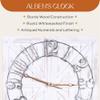 ALBEN Large Farmhouse Wall Clock - 24 inch Square Farmhouse Style Clock Bundled with Decorative Reversible Wooden Sign view 4