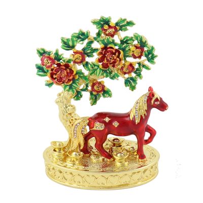 Feng Shui Bejeweled Peach Blossom - Horse