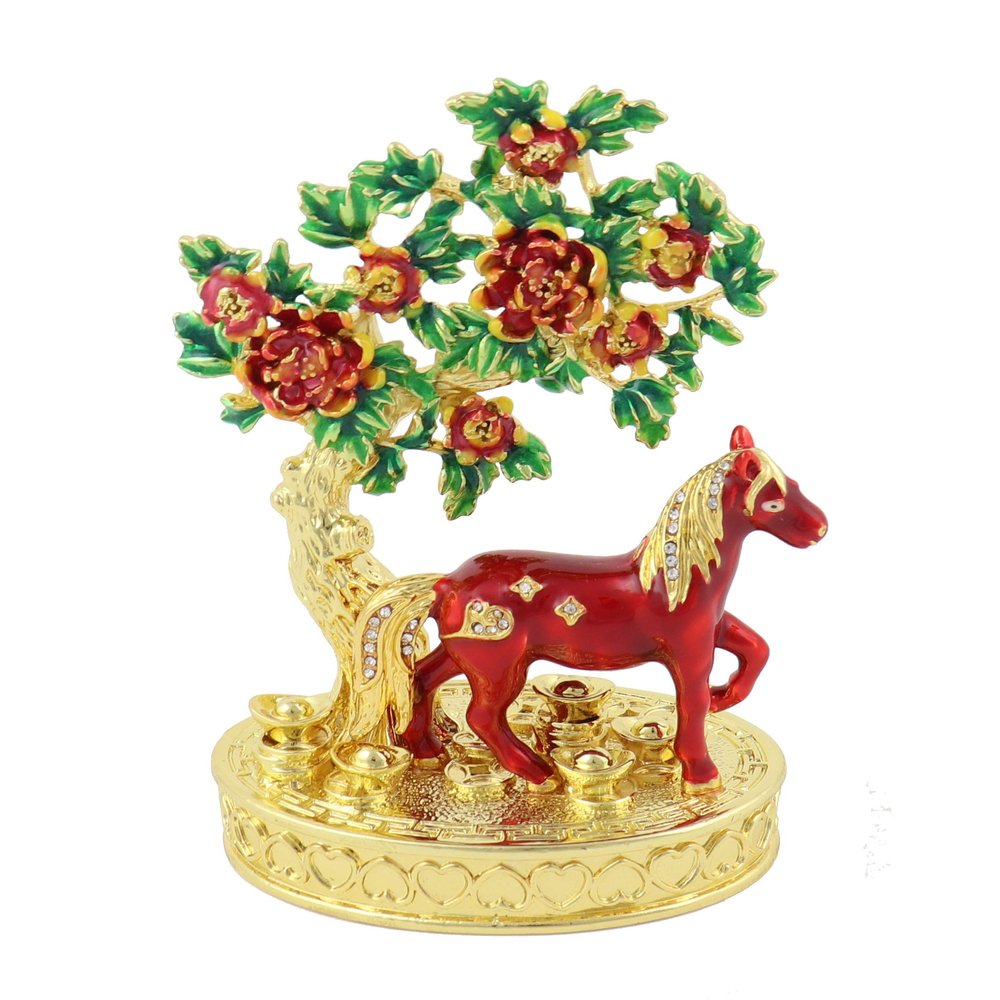Feng Shui Bejeweled Peach Blossom - Horse