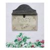 Vintage Style Post Box  Horizontal Metal Event Card Collection & Decorative Mailbox for Receptions, Parties & Indoor/Outdoor Display (White) view 4