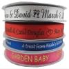 33 Yards / 100 Feet - Personalized Satin Ribbon Wedding Favor Christmas Communion Baptism Christening Sweet 16 Sweet 15 Baby Shower Bar Bat Mitzvah Custom Printed For Party Bridal Quinceanera Memorial view 1