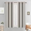 Yakamok Light Beige Curtains Room Darkening Thermal Insulated with Grommet Window Curtain for Bedroom, 38Wx54L inch, 2 Panels view 1