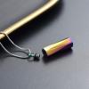 BAOWIQI Stainless Steel Square Cylinder Urn Pendant Necklace for Memorial Human Being Cremation Ashes Urn Necklace Ashes Keepsake view 3