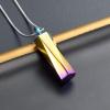 BAOWIQI Stainless Steel Square Cylinder Urn Pendant Necklace for Memorial Human Being Cremation Ashes Urn Necklace Ashes Keepsake view 4