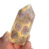 MOKACRYSTAL 55mm-65mm Natural Flower Agate Towers Crystal Wand Healing Stones Points 1PC view 1