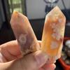 MOKACRYSTAL 55mm-65mm Natural Flower Agate Towers Crystal Wand Healing Stones Points 1PC view 2