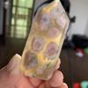 MOKACRYSTAL 55mm-65mm Natural Flower Agate Towers Crystal Wand Healing Stones Points 1PC view 3