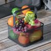 Cabilock Home Metal Storage Basket for Kitchen and Household Use for Organizing Vegetables and Items Tables Counters view 2