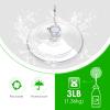 Hangerspace Suction Cup Hooks, 1.77 Inches Clear PVC Suction Cups with Metal Hooks Removable Small Suction Cups for Shower Bathroom Kitchen Wall Window Glass Door 12 Pack view 3
