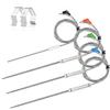 4-Pack Upgraded Replacement Probe Kit for Thermopro TP20 TP930 TP829 TP25 TP27 TP28,Ultra Accurate Fast Meat Temperature Ambient Probe for TP20 TP17 TP-27 TP17H TP930 TP829 TP826 TP28 with Probe Clip view 1
