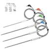 4-Pack Upgraded Replacement Probe Kit for Thermopro TP20 TP930 TP829 TP25 TP27 TP28,Ultra Accurate Fast Meat Temperature Ambient Probe for TP20 TP17 TP-27 TP17H TP930 TP829 TP826 TP28 with Probe Clip view 2