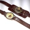 2 pic Steampunk Wrist Brass Compass & Sundial-Watch with Leather Strap Sundial view 1
