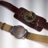 2 pic Steampunk Wrist Brass Compass & Sundial-Watch with Leather Strap Sundial view 2