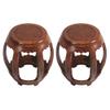 2PCS bar Stool, Hedgehog red Sandalwood Drum Stool, Antique Chinese Drum pier, Embroidered pier, Guzheng Stool, Solid Wood Coffee Table Stool in Living Room, Household Dining Table and Stool/B view 1