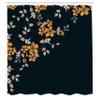 Ambesonne Asian Shower Curtain, Japanese Sakura Cherry Tree Branches Fresh Serene Spring Nature, Cloth Fabric Bathroom Decor Set with Hooks, 69" W x 75" L, Apricot view 2