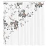 Ambesonne Asian Shower Curtain, Japanese Sakura Cherry Tree Branches Fresh Serene Spring Nature, Cloth Fabric Bathroom Decor Set with Hooks, 69" W x 75" L, Pale Grey view 2