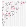 Ambesonne Asian Shower Curtain, Japanese Sakura Cherry Tree Branches Fresh Serene Spring Nature, Cloth Fabric Bathroom Decor Set with Hooks, 69" W x 84" L, Peach White view 2