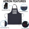 Funny Gag Sarcastic Apron Mens Bald Guy Kitchen Home Poster Hair Loss Baldness Funny Joke Gift Funny Chef Cook Aprons Home Decor view 3