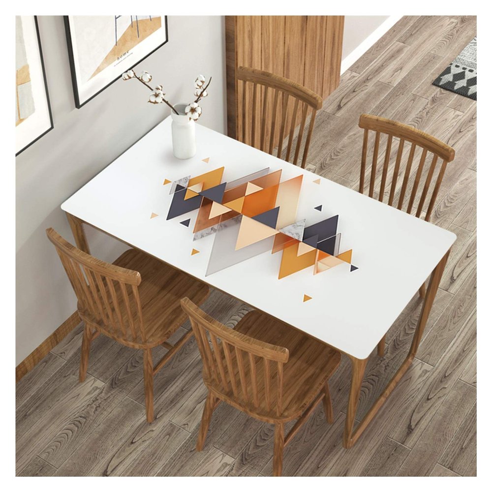 3D Print Tablecover Thicken Table Cloth Home Plastic Mats Kitchen Tablecloth Rectangular Table Cloth ALGFree (Color : C, Size : 90x140cm)