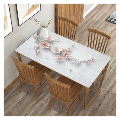 3D Print Tablecover Thicken Table Cloth Home Plastic Mats Kitchen Tablecloth Rectangular Table Cloth ALGFree (Color : B, Size : 85x135cm)